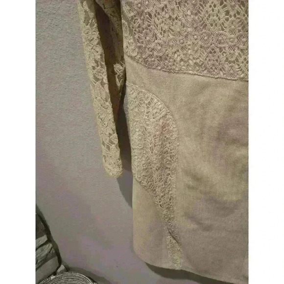 Plenty by Tracy Reese Anthropologie Ivory Lace Knee Length Dress M Coquette NWT - Picture 5 of 11